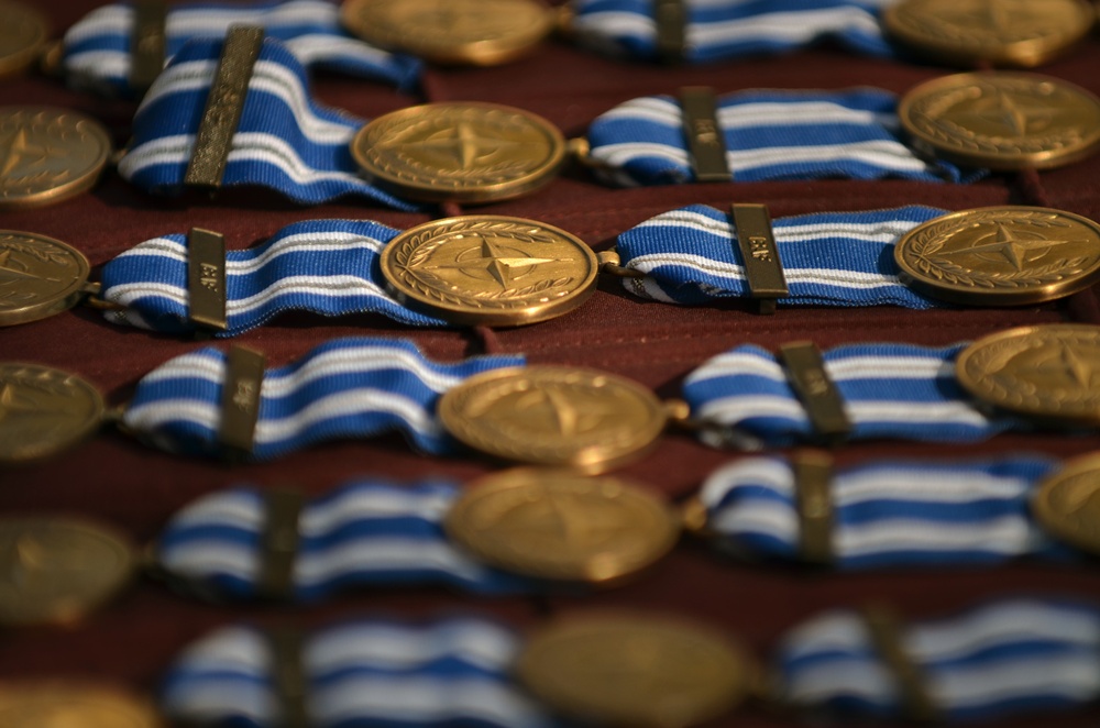 NATO-ISAF medal presentation ceremony