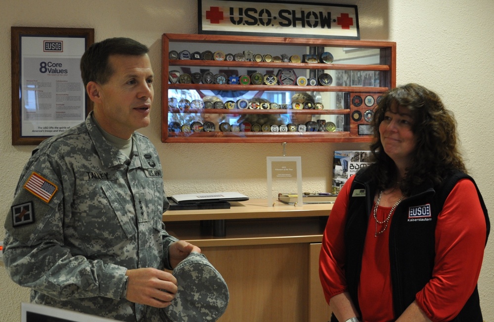 Lt. Gen. Talley visits USO Warrior Center Landstuhl