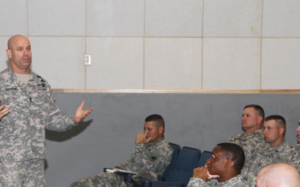 CSM Devens speaks NCOs' responsibility