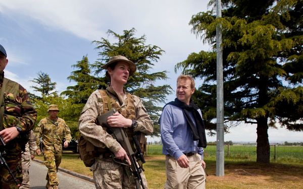 NZ Defence Minister observes SK13 at ground level