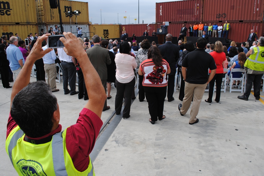 USACE Galveston District attends VP Biden's visit to Port of Houston
