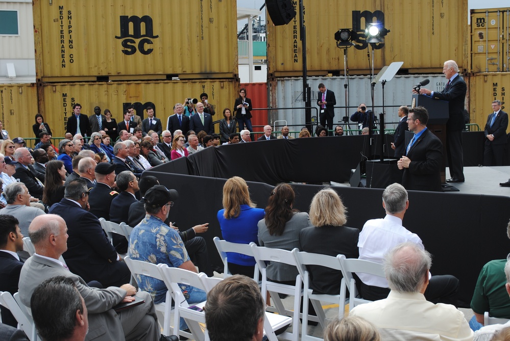 USACE Galveston District attends VP Biden's visit to Port of Houston