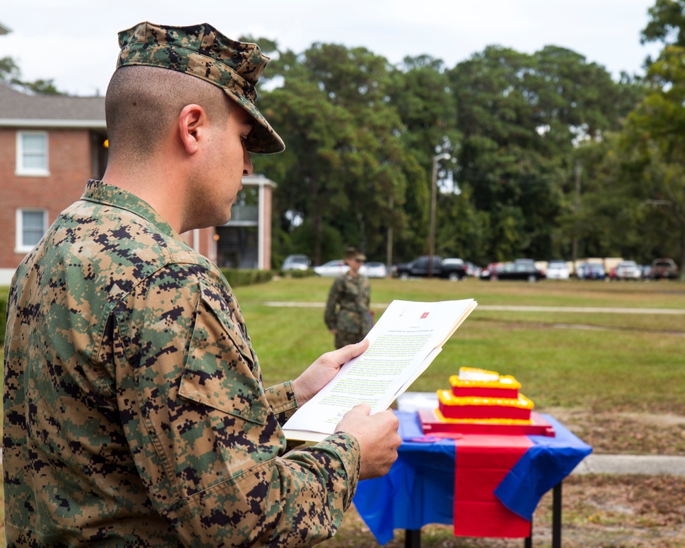26th MEU cake-cutting ceremony