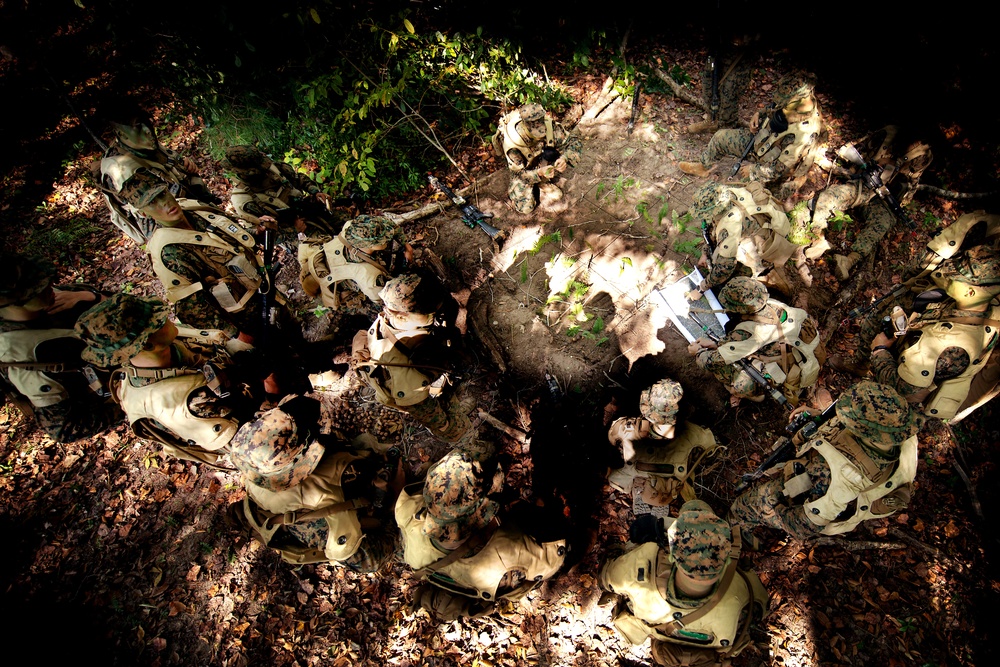 Female Marine infantry students tackle patrol week