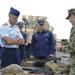 US Coast Guard liaison officers during a visit to Navy Expeditionary Combat Command