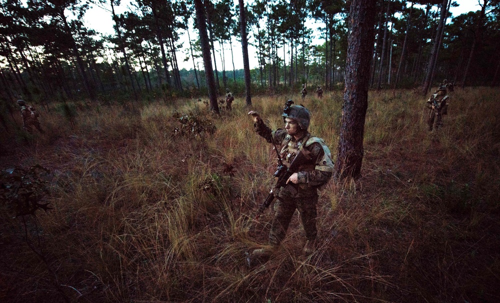 Female Marine infantry students tackle patrol week