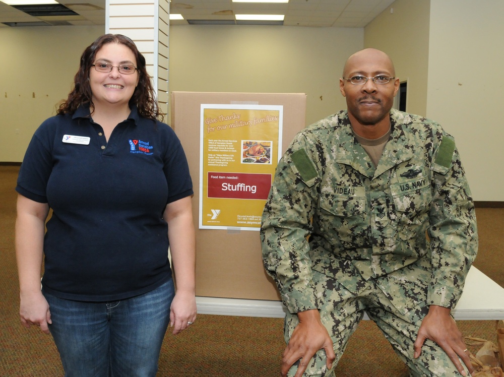 ECRC donates stuffing to the ASYMCA Thanksgiving Assistance Program
