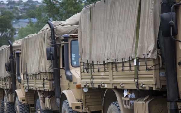 Troops from US, NZ, France conduct convoy operations during Southern Katipo