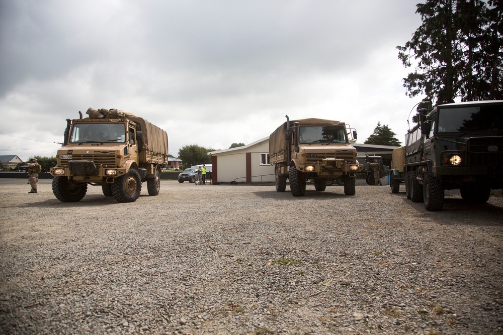 Troops from US, NZ, France conduct convoy operations during Southern Katipo