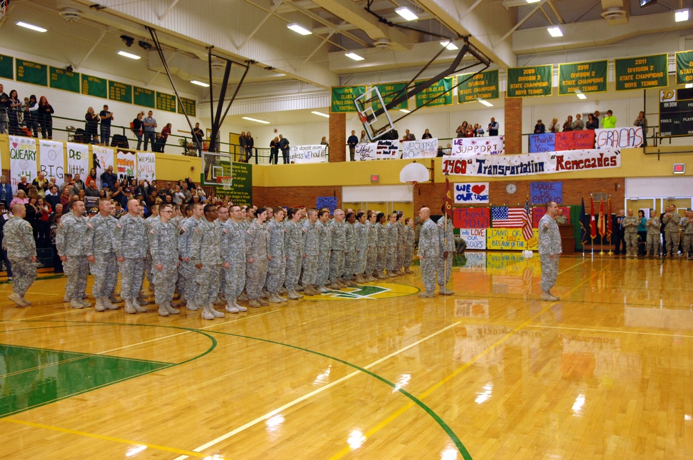 1460th Transportation Company holds deployment ceremony at Midland Dow Highschool