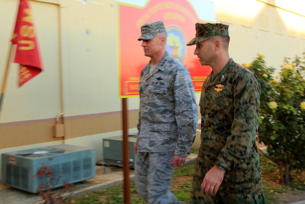 Lt. Gen. Craig A. Franklin visits Crisis Response Marines