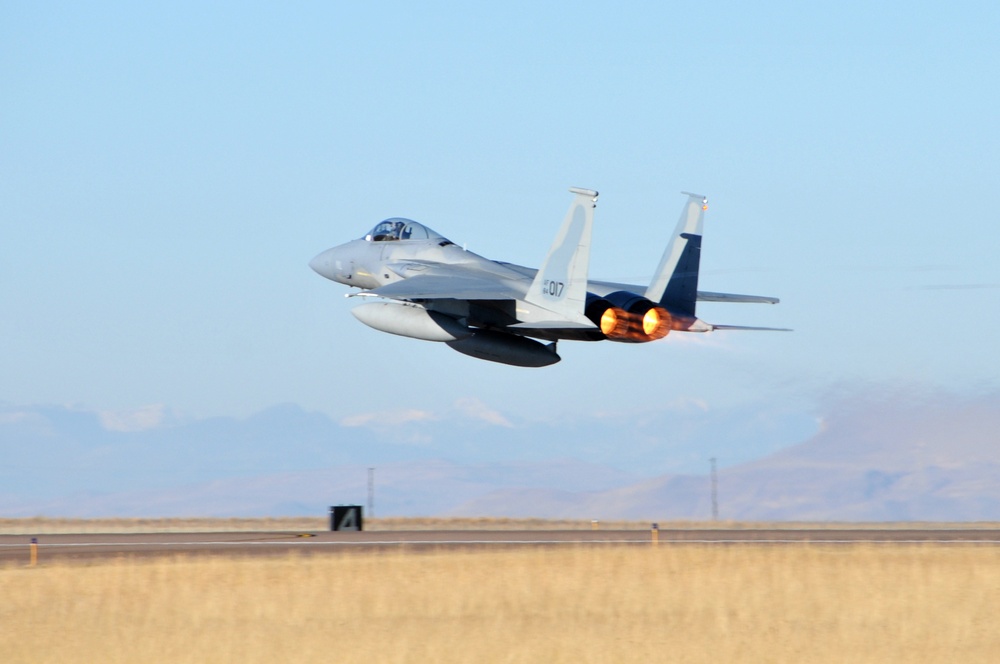 Final 120th Fighter Wing F-15 flight