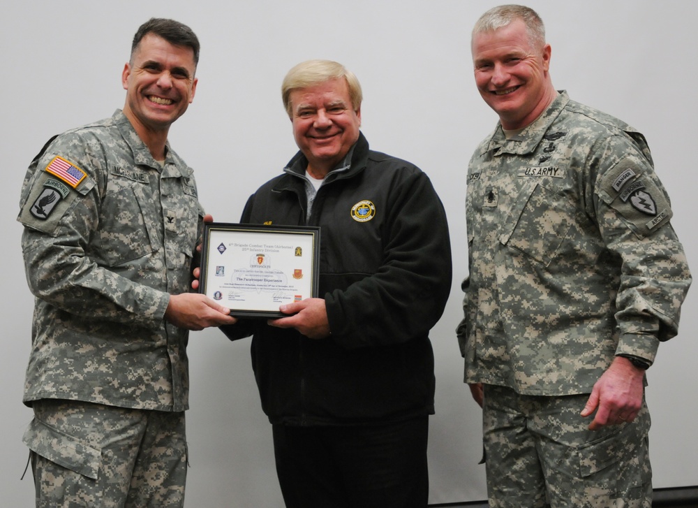 Spartans invite Alaskan leaders to JBER for a 'Paratrooper Experience'