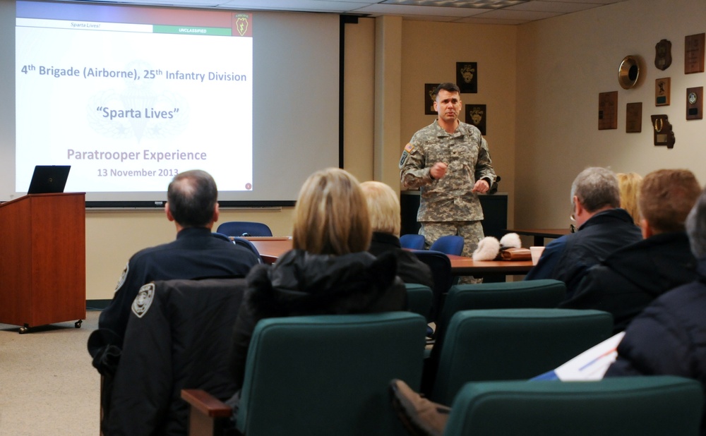 Spartans invite Alaskan leaders to JBER for a 'Paratrooper Experience'
