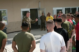 3rd MLG Marines celebrate before deployment
