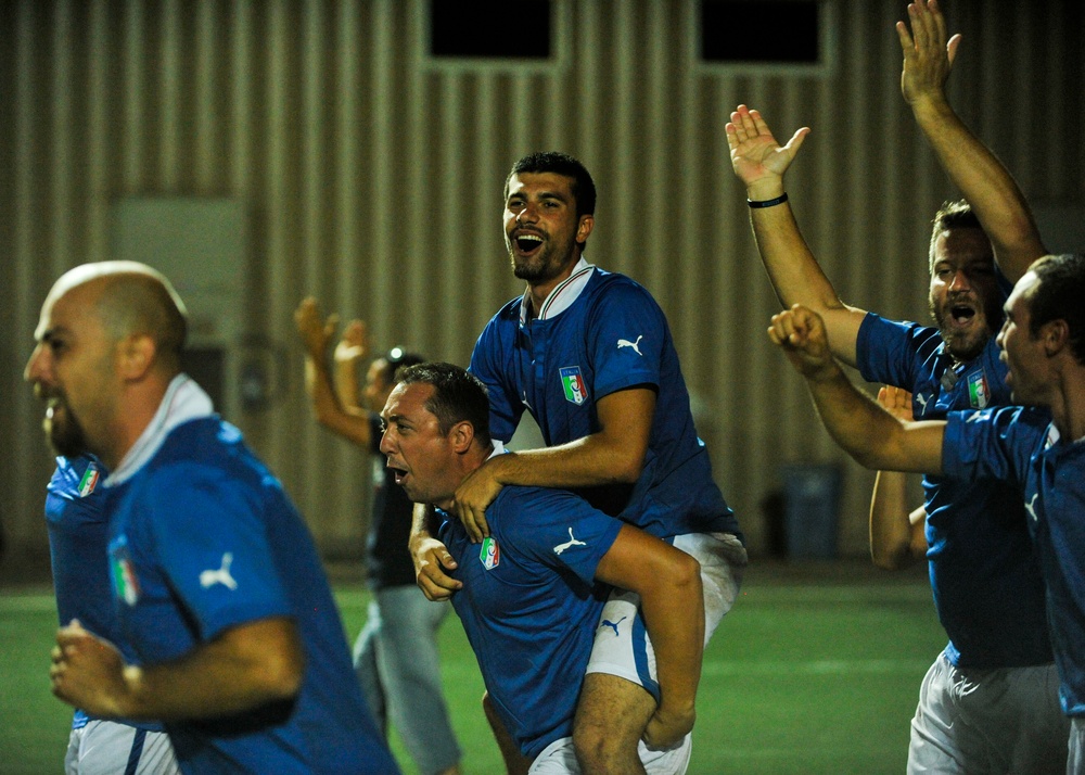 USA vs Italy soccer match