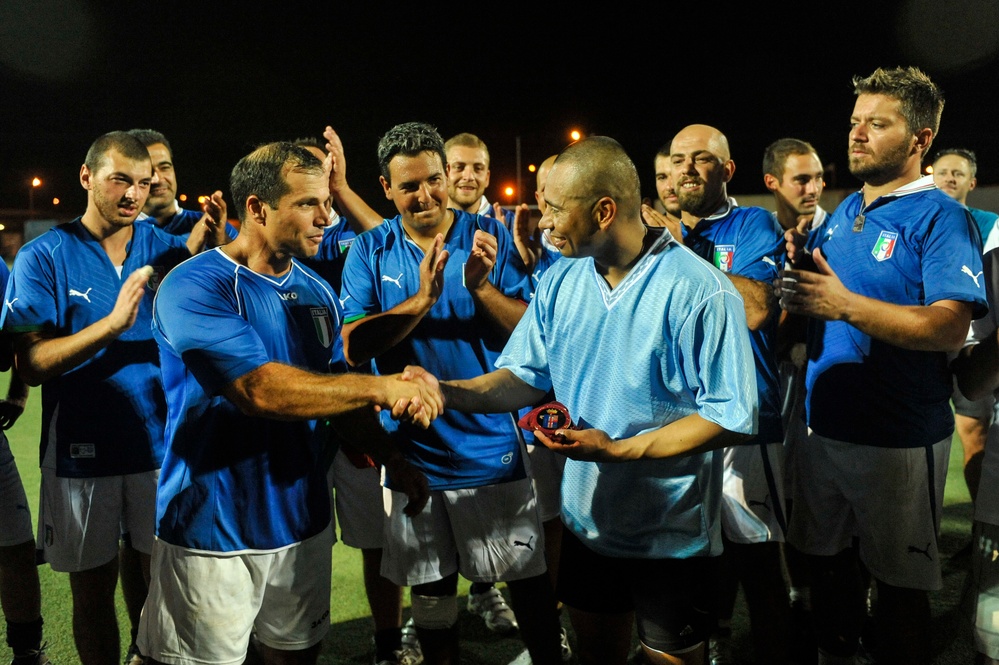 USA vs Italy soccer match