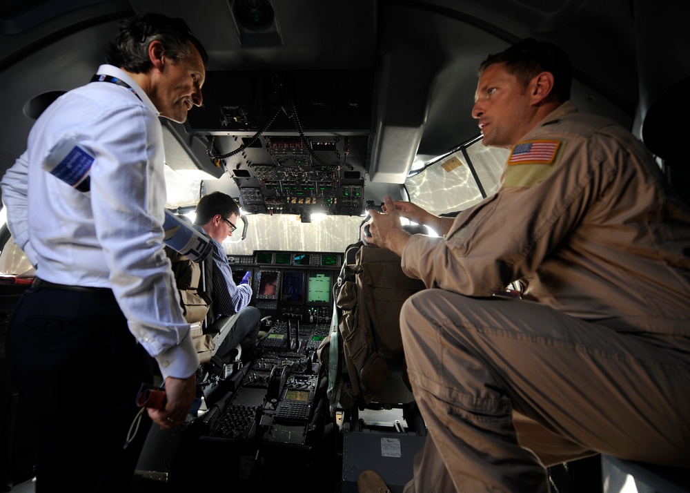 US Air Force C-130J showcased at Dubai Airshow