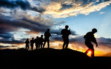 Sunset shadows in Uruzgan