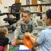 US Army Reserve soldier reads to children