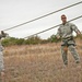 Fort Hood Air Assault School cadre members inspect rappel ropes