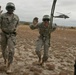 Air Assault School students in phase three rappel testing