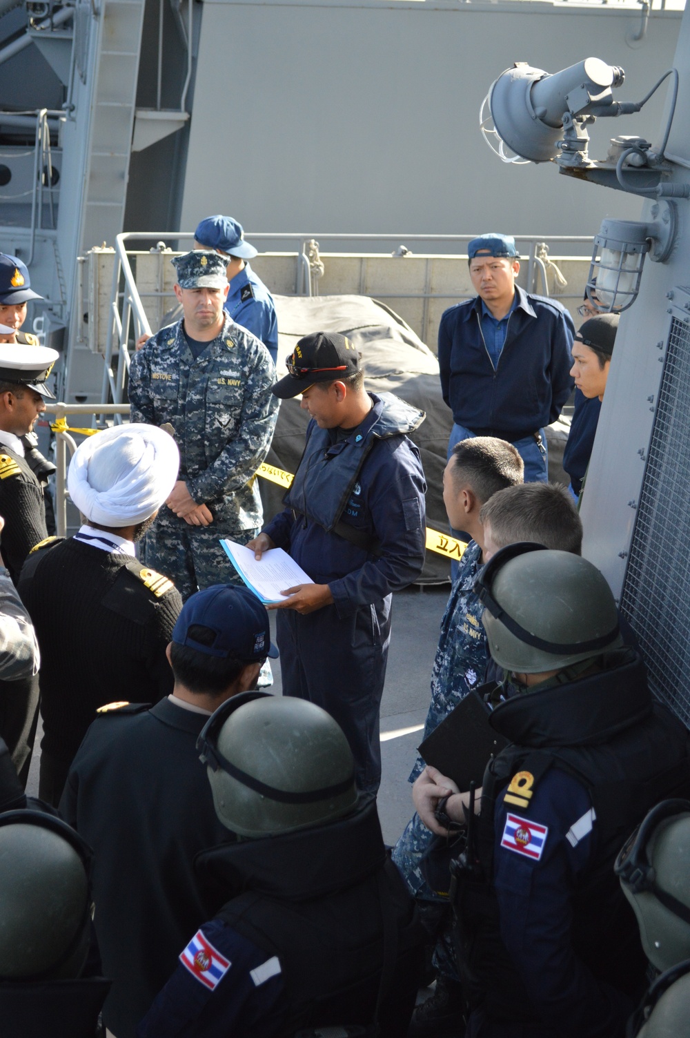 US Navy sailors share ship-boarding tactics with international navies