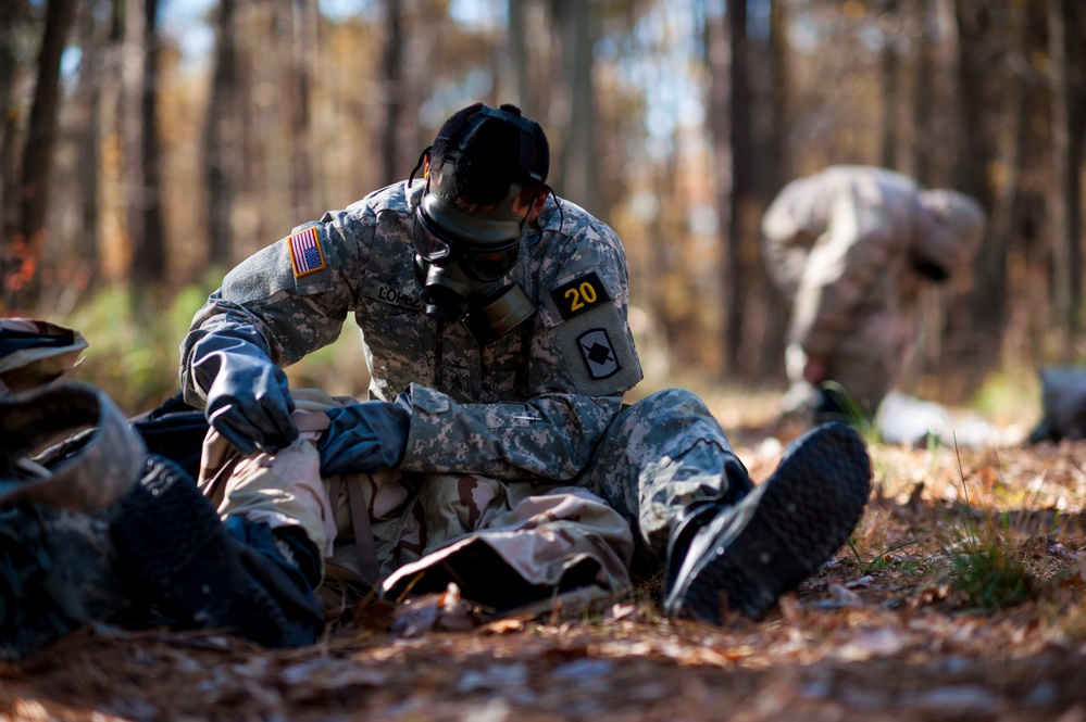 Soldiers compete during Army Best Warrior Competition
