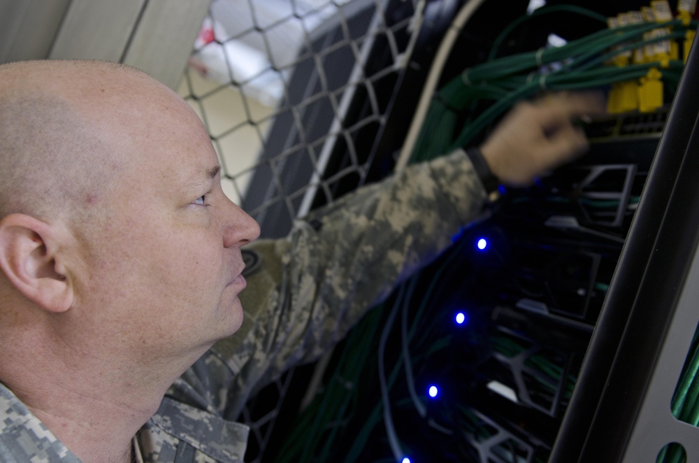 Communications soldier leads the way in maintaining ASG-Kuwait’s connectivity