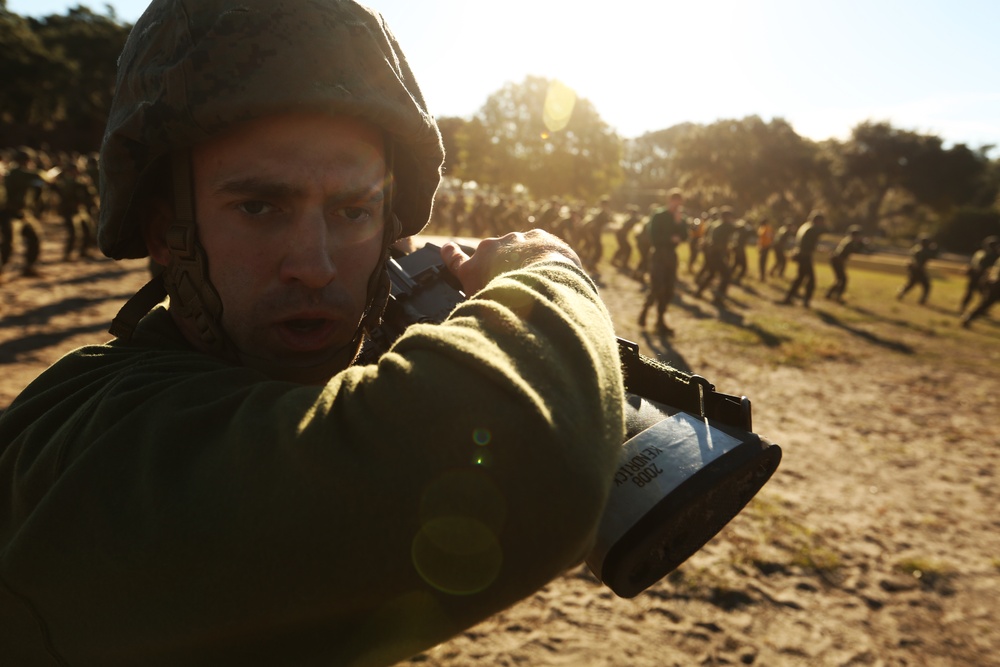 Marine recruits sharpen martial arts skills on Parris Island