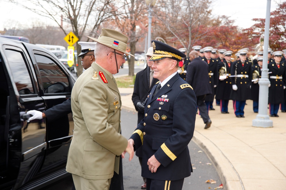 Australian defense chiefs come to National Defense University to talk strategy