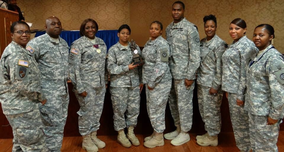 USARCENT's human resources senior enlisted adviser speaks at Carolina Chapter Adjutant General Corps