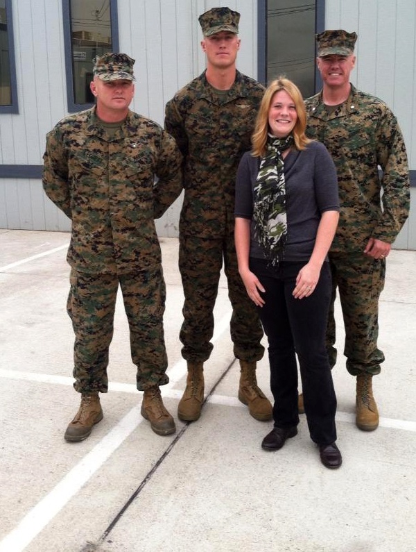 Wife steps up to the plate; serving Marines when they need it most