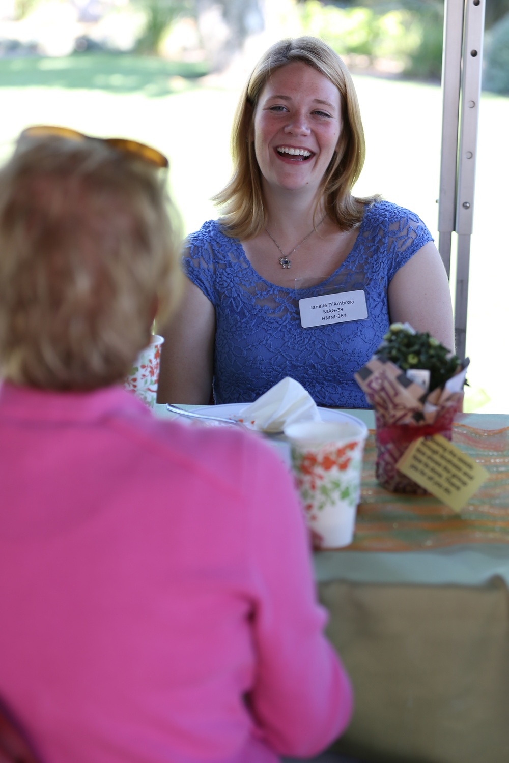 Wife steps up to the plate; serving Marines when they need it most