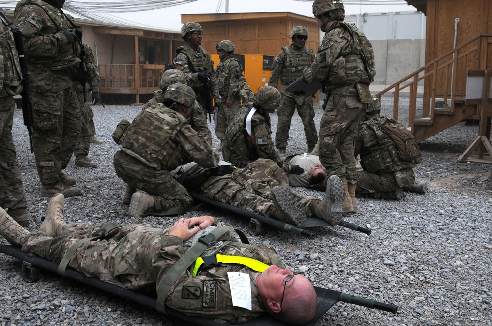 82nd SB-CMRE conducts mass casualty exercise in Afghanistan