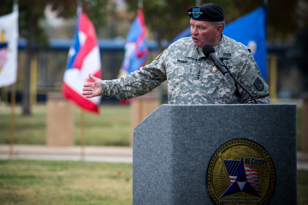 Gen. James Thurman's retirement