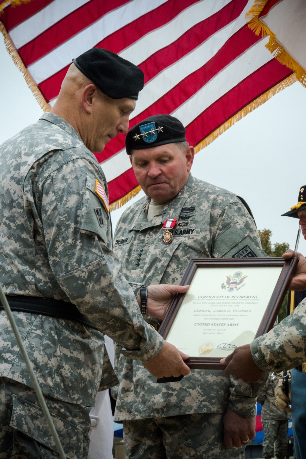Gen. James Thurman's retirement