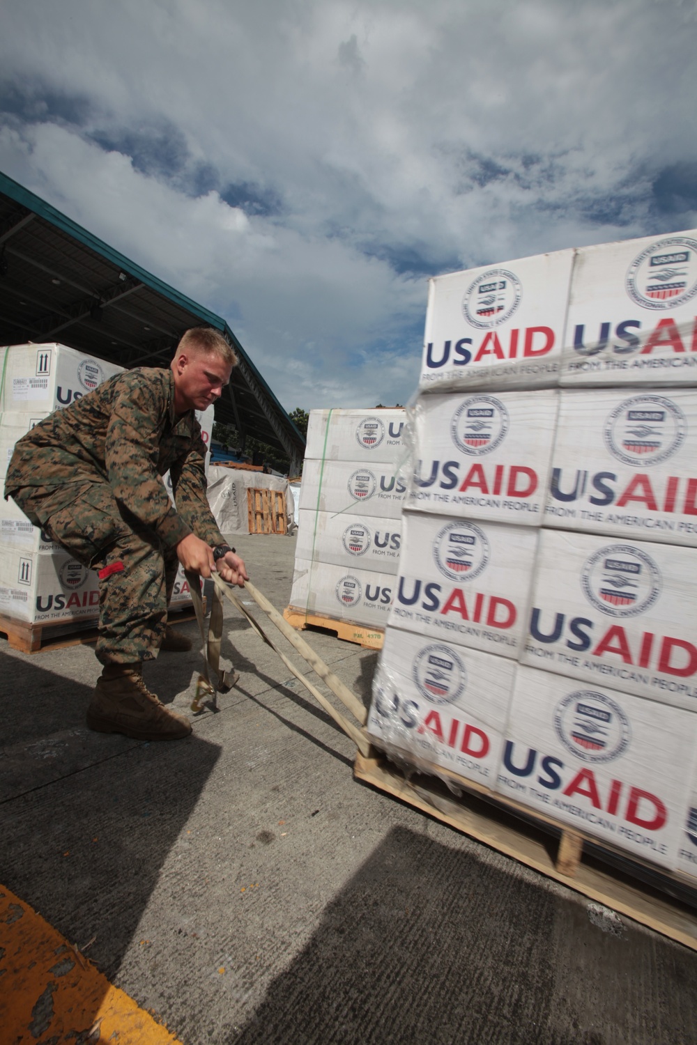 Logistics Marines keep relief aid moving