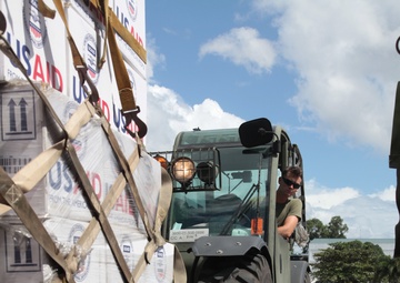 Logistics Marines keep relief aid moving