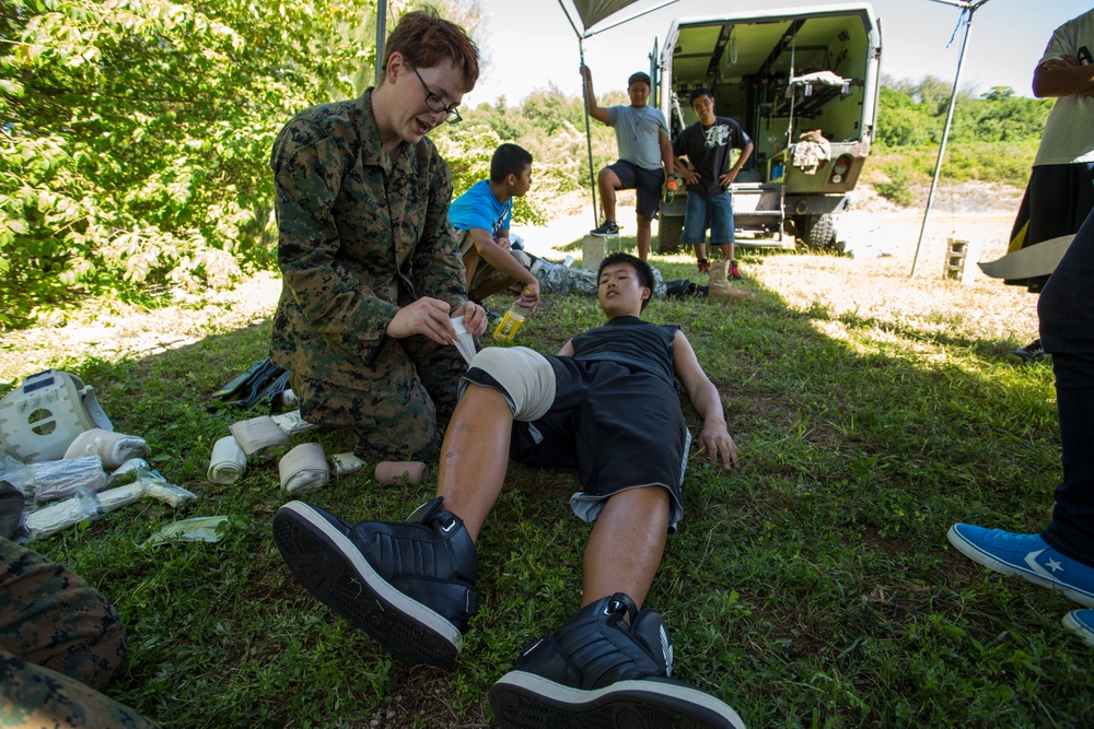 Tinian Cadets get a taste of boot camp at field meet