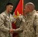 MGen Fox and SgtMaj VanOostrom; II MEF Visit with 2nd MAW (FWD)