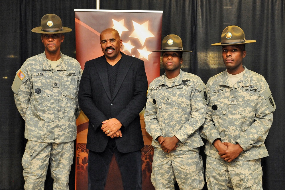 Steve Harvey partners with US Army to mentor teens