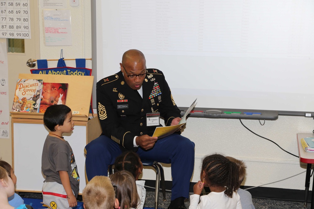 US Army soldiers in Japan Support American Education Week