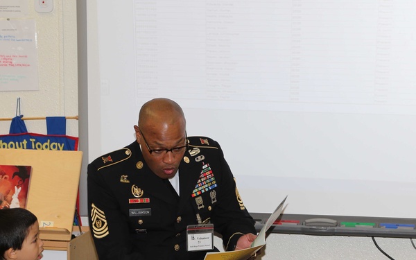 US Army soldiers in Japan Support American Education Week