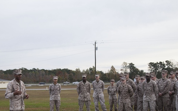 SOI-E Marines stepping it out