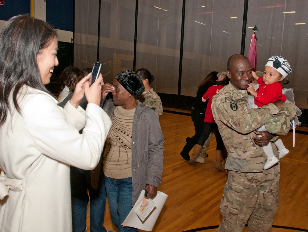 218th Vet. Detachment returns home