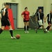 Combat Center soccer players face off in indoor soccer league