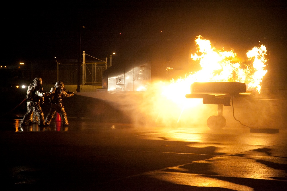 ARFF Marines train for any emergency