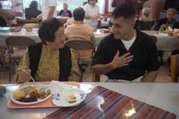 Marines share Thanksgiving traditions at nursing home