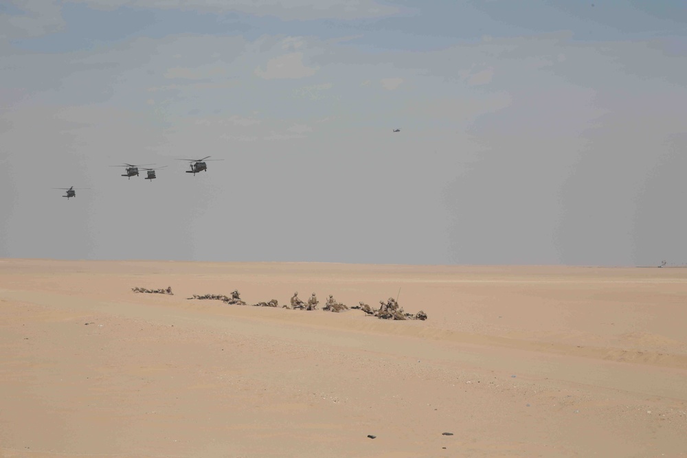 13th MEU Trains alongside Army Helicopters